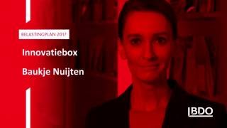 Belastingplan 2017 Baukje Nuijten van BDO over innovatie en de Innovatiebox [upl. by Ettezel890]