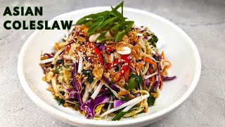 How to Make Asian Coleslaw  Asian Salad Dressing Recipes  Berry Berry Life [upl. by Dygal]