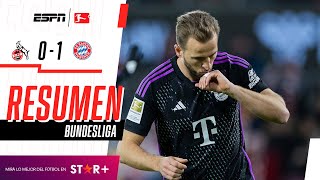 ¡DE LA MANO DE HARRY A LA CIMA DE LA BUNDESLIGA  Colonia 01 Bayern Munich  RESUMEN [upl. by Atikat502]