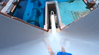 Leap of Faith Water Slide at Atlantis Bahamas [upl. by Eiznekam]