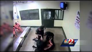 Inmate attacks corrections officer [upl. by Hajed351]