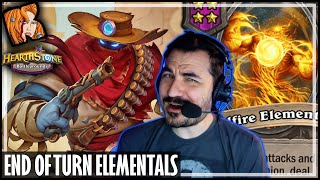 END OF TURN… ELEMENTALS  Hearthstone Battlegrounds [upl. by Errecart873]