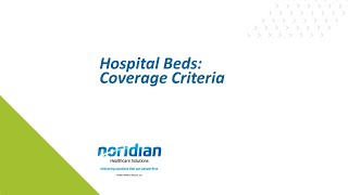 Hospital Beds Coverage Criteria [upl. by Sibylle]