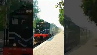 Green line express speedy pass through at okara railway station shorts train greenlineexpress [upl. by Fine]