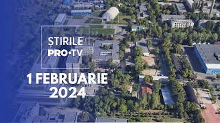 Știrile PRO TV  1 Februarie 2024 [upl. by Slaby]