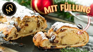 Einfacher MandelOrangen Christstollen mit Marzipan selber machen [upl. by Nosilla]