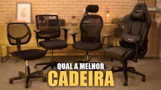 Qual é a MELHOR CADEIRA ERGONÔMICA para TRABALHAR em CASA  como escolher [upl. by Genna]