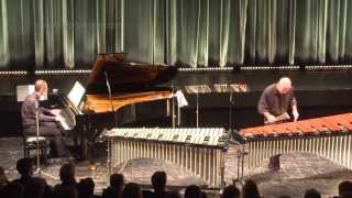 Johannes Brahms  Paganini Variations performed by R Härdtner Mallets amp B Ritter Piano 2012 [upl. by Oilut]