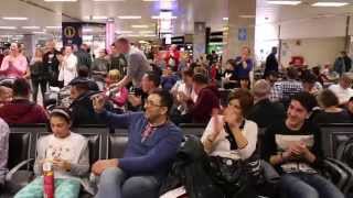 quotOj nasi jadąquot  Chór Mieszany Instytutu Muzyki Uniwersytetu Zielonogórskiego at Malta Airport [upl. by Ehcadroj592]