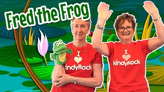 Fred the Frog  fun poem for preschooler and young children using a puppet or soft toy frog [upl. by Eirena]