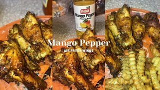 LETS MAKE EASY MANGO AIR FRYER WINGS❕🥭🍗 [upl. by Netty]