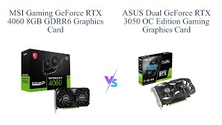 MSI RTX 4060 vs ASUS RTX 3050 🎮 Graphics Card Comparison 🆚 [upl. by Renfred]