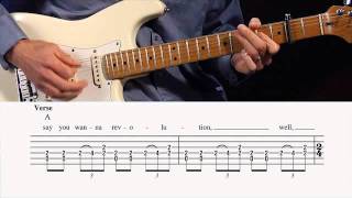 The Beatles quotRevolutionquot Guitar Lesson  GuitarInstructorcom preview [upl. by Suirad366]