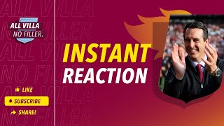 INSTANT REACTION ASTON VILLA 3  1 WOLVES  RELENTLESS VILLA BITE BACK  SUPER ROSS BARKLEY [upl. by Osmund]