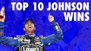 Top 10 Jimmie Johnson Wins [upl. by Merow18]