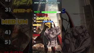 One Punch Man Quiz Are You a One Punch Man Expert Prove It in 10 Seconds [upl. by Onairda544]