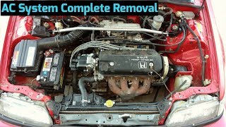 How to Remove AC Compressor amp Components from 19881991 Honda Civic amp CRX [upl. by Paulette]