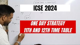 one day strategy one day plan icse 2024 [upl. by Flower]