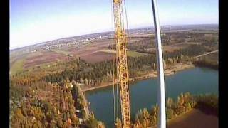 Best Wind Turbine Building Video Enercon E82 Construction Site FPV RC Fly Through Crane Helicopter [upl. by Adner753]