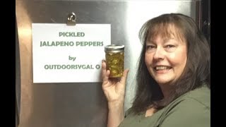 Pickled Jalapeño Peppers by Outdoorsygal O [upl. by Champ]