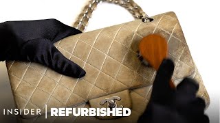 How A Soiled White Chanel Bag Is Professionally Restored  Refurbished  Insider [upl. by Ludovika]