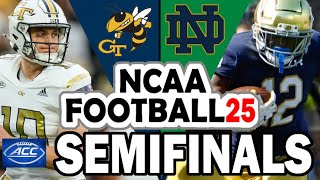 Georgia Tech at Notre Dame  ACC Spring Tournament Semifinals NCAA 25 [upl. by Ettevey373]