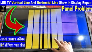 40 inch led tv vertical line problem  vertical line in led tv screen [upl. by Nrubyar404]