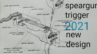 speargun trigger 2021 new design [upl. by Slohcin]