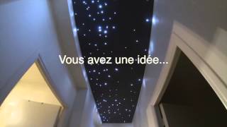 Ciel détoiles PSD Plafond Tendu amp Mur Imprimé [upl. by Naneik]