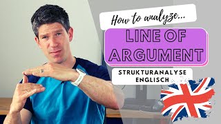 Englisch  analysis of line of argument  structure  auf Deutsch erklärt  Oberstufe  Abitur [upl. by Ahsinel]