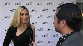 Eileen Gu Carpet Interview at the ASSC 2024 Gala [upl. by Blossom]