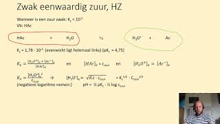 De pH en ionisatiegraad van een zwak zuur berekenen vb azijnzuur [upl. by Kate]