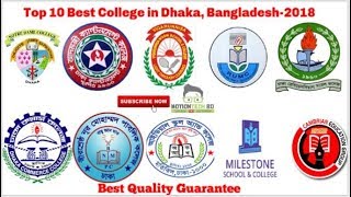 Top 10 Colleges in Dhaka Bangladesh  2018  Dhaka Board [upl. by Anreval]