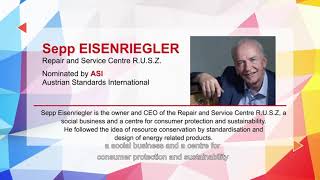 Sepp Eisenriegler nominiert für CENCENELEC StandardsInnovation Award 2020 [upl. by Orose]