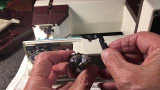 Pfaff 1147 Tipmaticneedle hits timing is off thread gap is off It was “jacked up” video 278 [upl. by Ydualc]