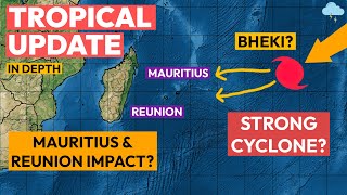 Mauritius amp Réunion Strong Cyclone Potential Tropical Weather Update [upl. by Weeks]