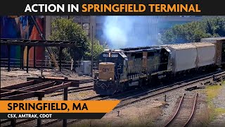 Springfield Massachusetts USA  Virtual Railfan LIVE [upl. by Niwri]