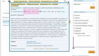 ProQuest Dissertations amp Theses [upl. by Vernier]