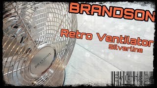 BRANDSON Retro Ventilator  Unboxing Aufbau Nutzung [upl. by Erehs]