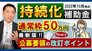 【持続化補助金 50万円】これから申請される方へ  要件の改訂  支援内容  給付までの流れ  補助対象になる経費・ならない経費  計画書サンプルなど〈22年10月時点〉 [upl. by Allerim692]