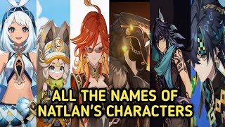 All The Names of Natlan Characters in New Teaser Genshin Impact [upl. by Jaquelyn]