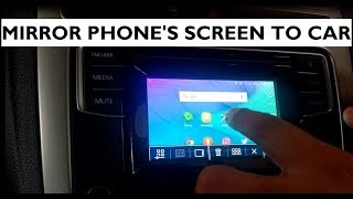 How to Mirror Your Phone Screen in Cars Touchscreen  Volkswagen Polo  RCD 330G [upl. by Eriuqs279]