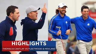 Thomas amp Cantlay vs Fleetwood amp Hovland  Extended Highlights  2020 Ryder Cup [upl. by Notsae]