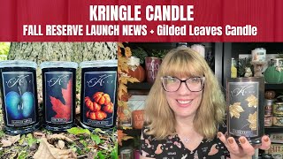 KRINGLE CANDLE FALL RESERVE LAUNCH NEWS  Gilded Leaves Candle Review [upl. by Mahmoud]