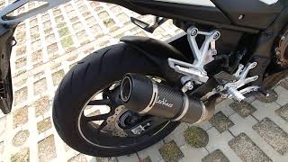 CBR500R Leovince GP Corsa Evo Slipon [upl. by Rumilly194]