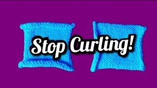 How To Keep Stockinette Stitch From Curling [upl. by Justino595]