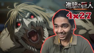 NONSTOP ACTION Attack On Titan The Final Season Episode 27 Reaction [upl. by Callie]