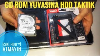 Laptop CD DVD 📀 Yerine SSDHDD Takma  DVD to SSD [upl. by Ariela]