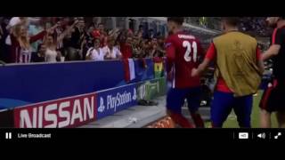 Real Madrid 1vs1 Atletico Madrid  Yannick Carrasco Goal Gol  Champions League Final  28052016 [upl. by Clarie]