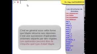 cours et exercices MAPLE Leçon 2 les structures de données [upl. by Nivle158]